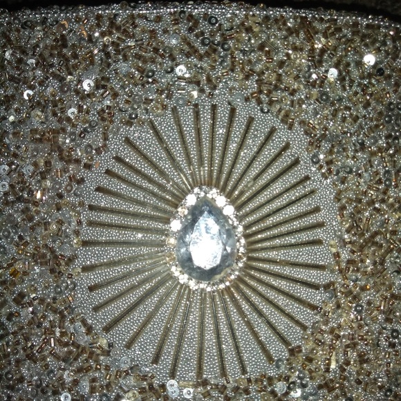 Silver Embellished Jewelry/ Keepsake Box - Picture 2 of 7